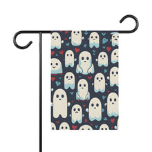 DistinctInk Garden & House Banner / Flag with Skelephants and Ghostly Ghouls Design for Halloween