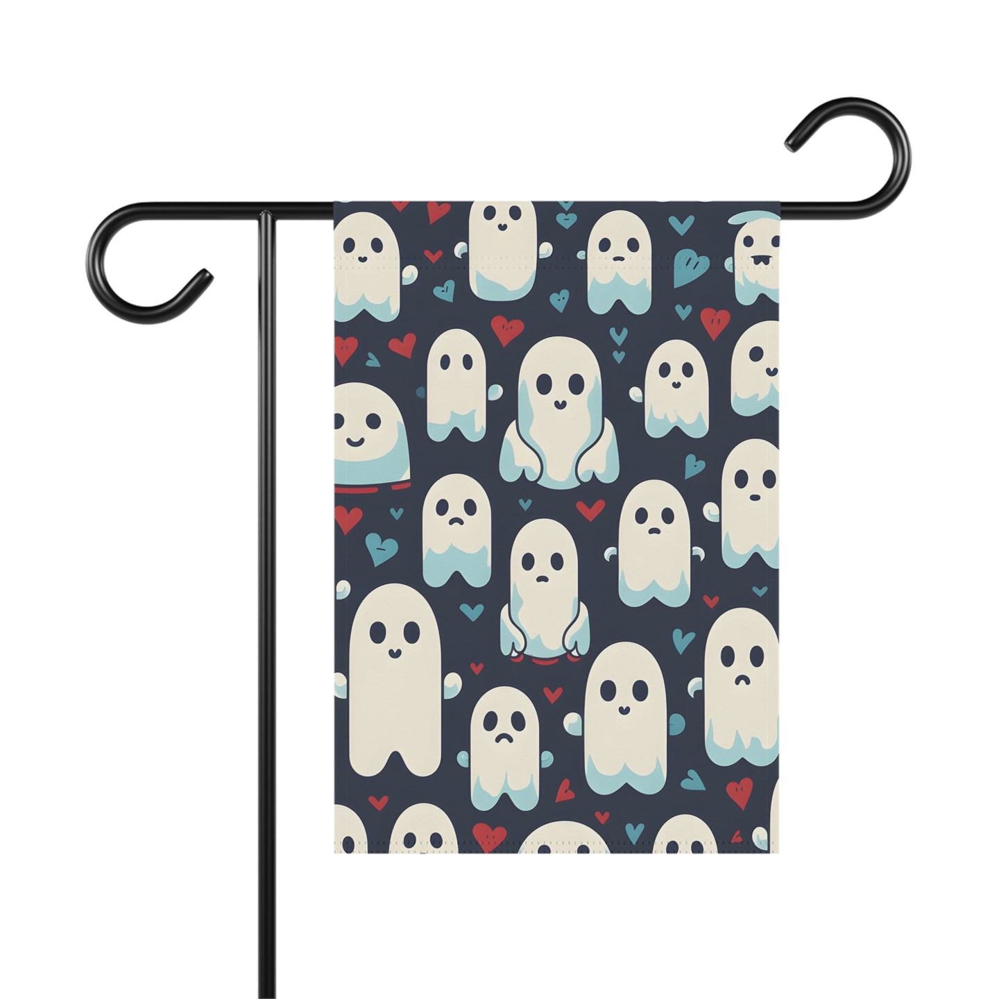 DistinctInk Garden & House Banner / Flag with Skelephants and Ghostly Ghouls Design for Halloween