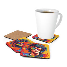 DistinctInk (Set of 4) Corkwood Coasters with Start Building Your DreamsDesign for LGBTQ+ Pride