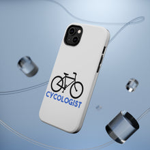 DistinctInk ToughCase for Apple iPhone, Compatible with MagSafe Charging - Cycologist Bicycle Cycling