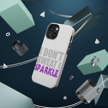 DistinctInk ToughCase for Apple iPhone, Compatible with MagSafe Charging - I Don't Sweat I Sparkle