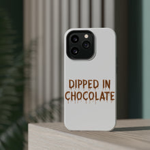 DistinctInk ToughCase for Apple iPhone, Compatible with MagSafe Charging - Dipped in Chocolate