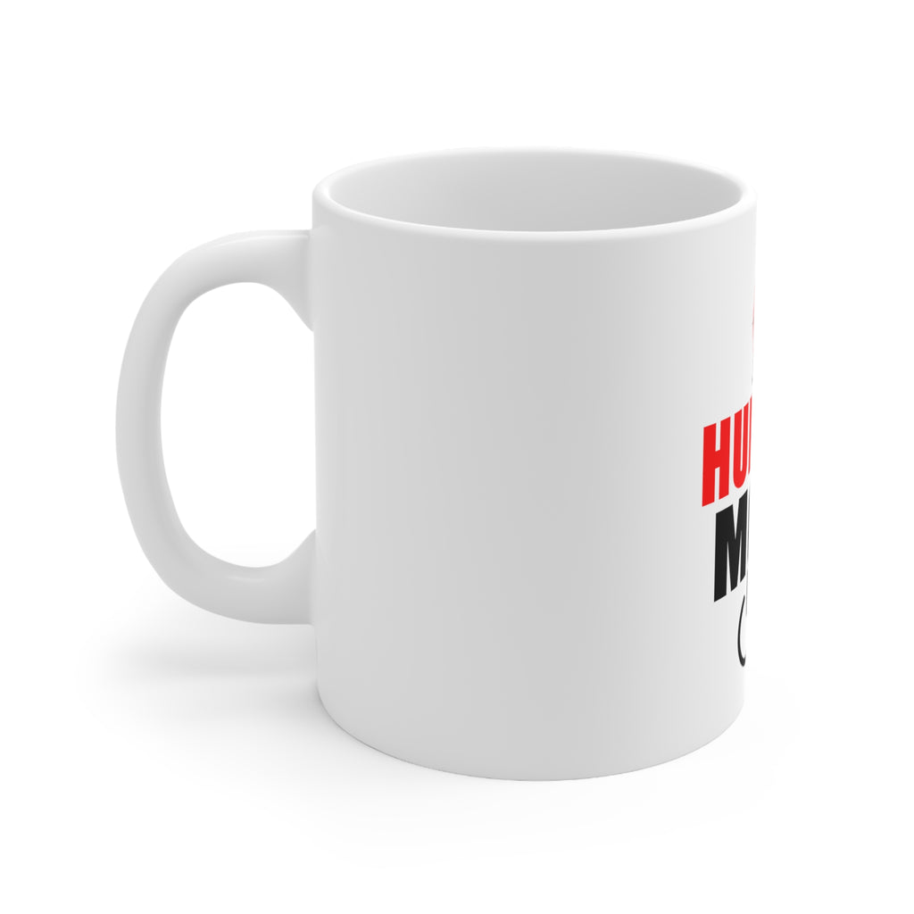 Glossy White Coffee / Tea Mug - Hunting Mode - ON, view 2