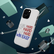 DistinctInk ToughCase for Apple iPhone, Compatible with MagSafe Charging - Work Hard Hit Hard Play Hard Win Easy