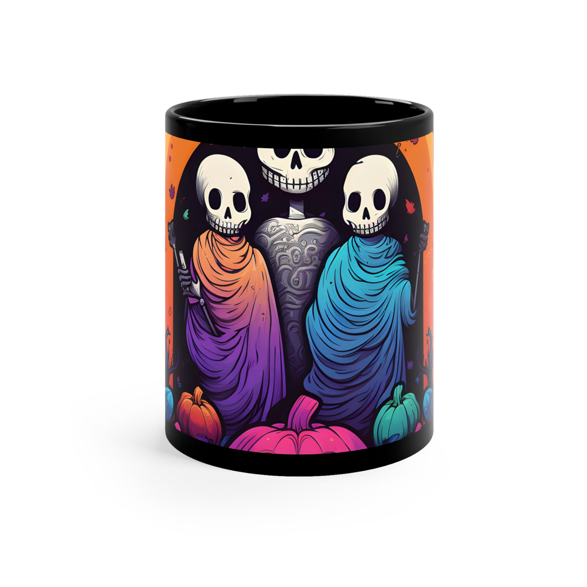 Black Coffee Mug - The Paths We Choose for Halloween LGBTQ+ Pride, view 2