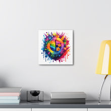 DistinctInk Canvas Wall Art with The Road to Fulfillment for LGBTQ+ Pride