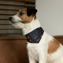 DistinctInk Adjustable Pet Banana Collar with Spooky All Hallows' Eve Design for Halloween