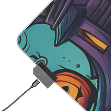 DistinctInk LED Gaming Mouse Pad with Trick or Treat Parade Design for Halloween