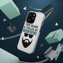 DistinctInk ToughCase for Apple iPhone, Compatible with MagSafe Charging - This Beard is Fueled by Moonshine