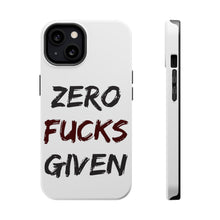 DistinctInk ToughCase for Apple iPhone, Compatible with MagSafe Charging - Zero F's Given