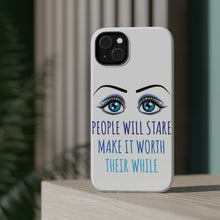 DistinctInk ToughCase for Apple iPhone, Compatible with MagSafe Charging - People Will Stare Make it Worth Their While