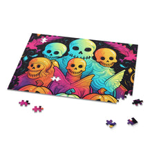 DistinctInk Jigsaw Puzzle with The Joy of Connecting Design for Halloween  LGBTQ+ Pride