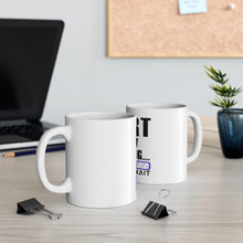 DistinctInk Glossy White Coffee / Tea Mug - Fart Now Loading - Please Wait