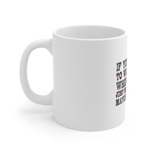 DistinctInk Glossy White Coffee / Tea Mug - Wear Gloves When You Lift - Match Your Purse