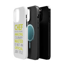 DistinctInk ToughCase for Apple iPhone, Compatible with MagSafe Charging - Chef Amazing Culinary Master