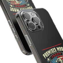 DistinctInk Hybrid (Acrylic/TPU) Clear Slim Fit Case for Apple iPhone | Trump: Promises Made, Promises Kept - Conservative