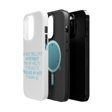 DistinctInk ToughCase for Apple iPhone, Compatible with MagSafe Charging - Persuade My Wife to Marry Me