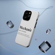 DistinctInk ToughCase for Apple iPhone, Compatible with MagSafe Charging - Mechanic Definition Hide the Extra Parts