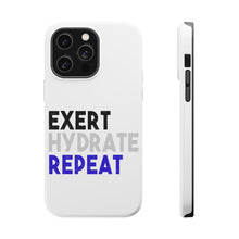 DistinctInk ToughCase for Apple iPhone, Compatible with MagSafe Charging - Exert Hydrate Repeat