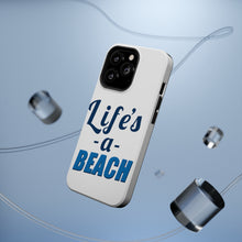 DistinctInk ToughCase for Apple iPhone, Compatible with MagSafe Charging - Life's a Beach