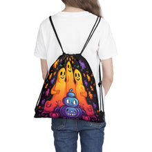 DistinctInk Drawstring Bag Backpack with Finding Your Purpose in Life Design for Halloween  LGBTQ+ Pride