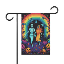 DistinctInk Garden & House Banner Flag with The Enduring Beauty of Writing Design for Halloween  LGBTQ+ Pride