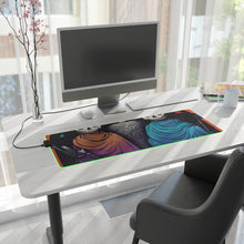 DistinctInk LED Gaming Mouse Pad with The Paths We Choose Design for Halloween  LGBTQ+ Pride