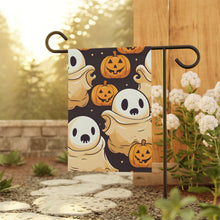 DistinctInk Garden & House Banner / Flag with Ghost Skeleton Pumpkin Pattern Design for Halloween