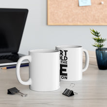 DistinctInk Glossy White Coffee / Tea Mug - Heart as Cold as the Ice I Skate On