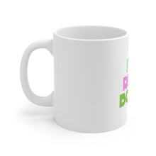 DistinctInk Glossy White Coffee / Tea Mug - I've Read Books - Pink Green