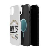 DistinctInk ToughCase for Apple iPhone, Compatible with MagSafe Charging - Genuine Trusted Lawyer One of a Kind