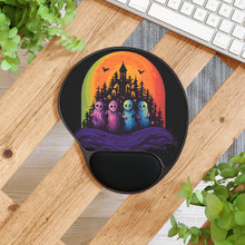 DistinctInk Mouse Pad with Wrist Rest  with Discover Your True Path Design for Halloween  LGBTQ+ Pride