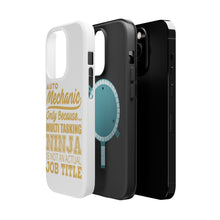 DistinctInk ToughCase for Apple iPhone, Compatible with MagSafe Charging - Auto Mechanic Multi Tasking Ninja