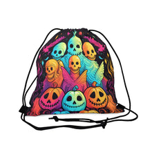 DistinctInk Drawstring Bag Backpack with The Joy of Connecting Design for Halloween  LGBTQ+ Pride