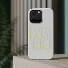 DistinctInk ToughCase for Apple iPhone, Compatible with MagSafe Charging - I Speak French