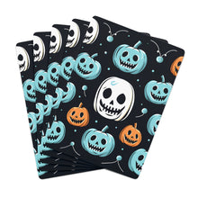 DistinctInk Playing / Poker Cards with Skele-Ghostly Pumpkin Patch Design for Halloween