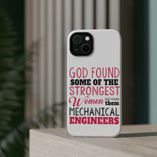 DistinctInk ToughCase for Apple iPhone, Compatible with MagSafe Charging - Strongest Women are Mechanical Engineers