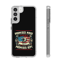 DistinctInk Hybrid (Acrylic/TPU) Clear Slim Fit Case for Apple iPhone | Trump: Promises Made, Promises Kept - Conservative