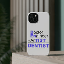 DistinctInk ToughCase for Apple iPhone, Compatible with MagSafe Charging - Doctor Engineer + Artist = Dentist
