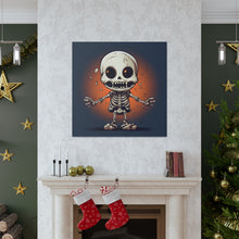 DistinctInk Canvas Wall Art with Skelly's Halloween Bash for Halloween
