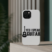 DistinctInk ToughCase for Apple iPhone, Compatible with MagSafe Charging - Yes I Speak Guitar