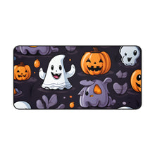 DistinctInk Desk Mat with Spooky Bat-o-lanterns Design for Halloween