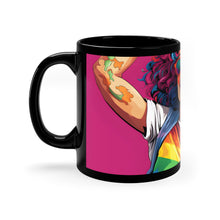 DistinctInk Black Coffee Mug - Leading a New Path for LGBTQ+ Pride