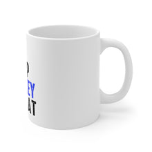 DistinctInk Glossy White Coffee / Tea Mug - Eat Sleep Hockey Repeat