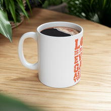 DistinctInk Glossy White Coffee / Tea Mug - Love is Playing Every Game As If It's Your Last