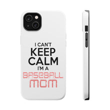 DistinctInk ToughCase for Apple iPhone, Compatible with MagSafe Charging - Can't Keep Calm I'm a Baseball mom