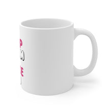 DistinctInk Glossy White Coffee / Tea Mug - Keep Calm and Bake On