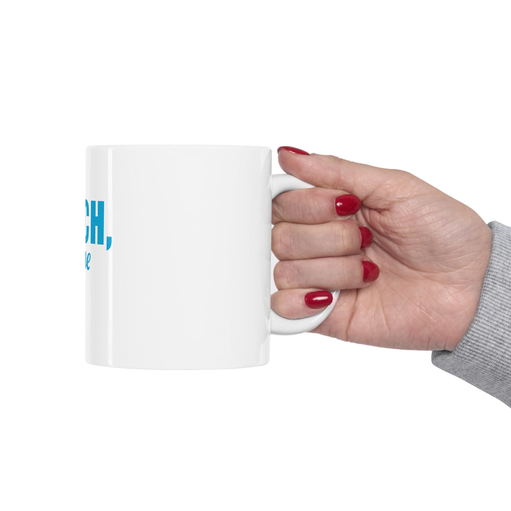 Glossy White Coffee / Tea Mug - Beach, Please, view 12