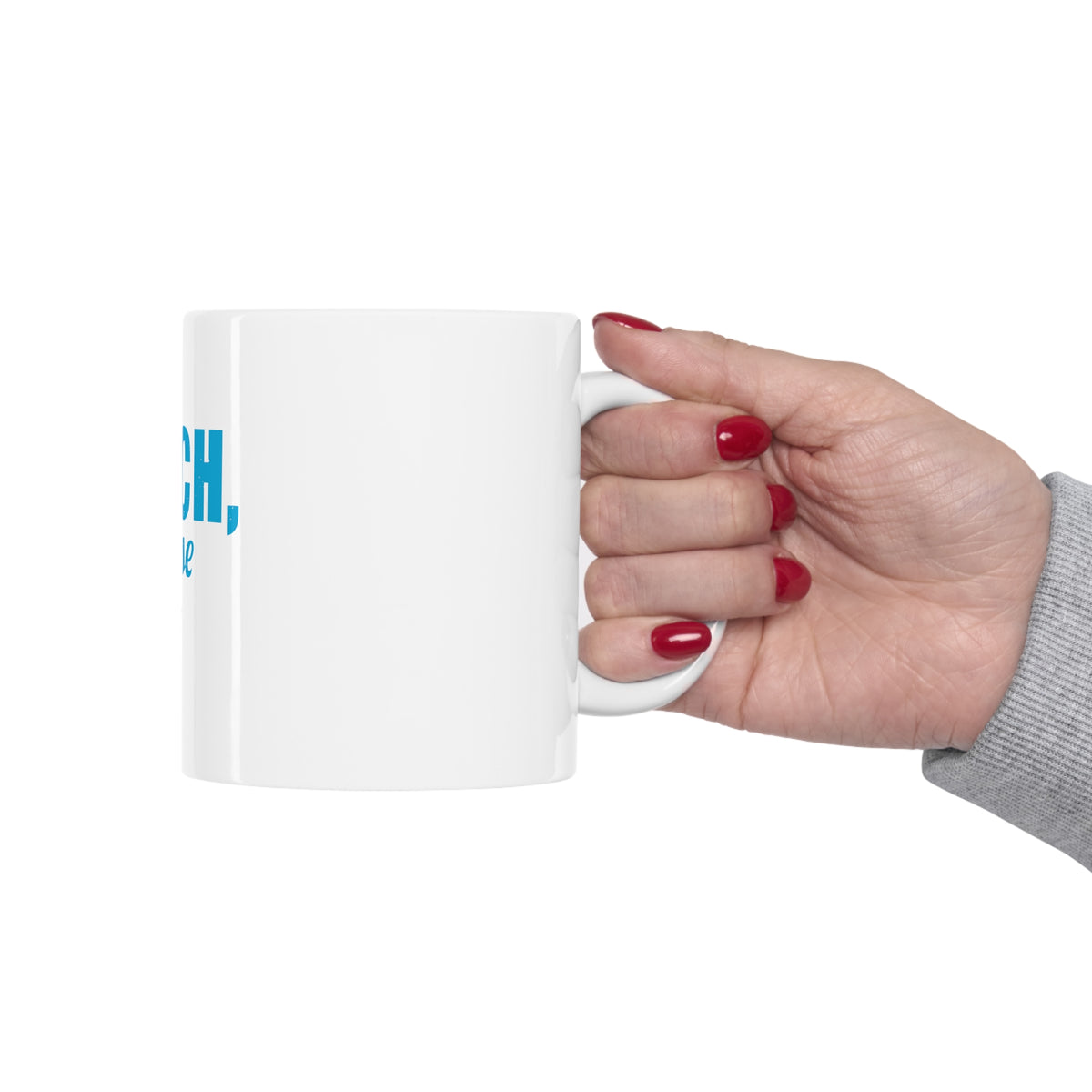 Glossy White Coffee / Tea Mug - Beach, Please, view 12
