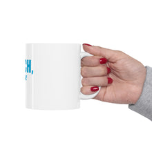 DistinctInk Glossy White Coffee / Tea Mug - Beach, Please